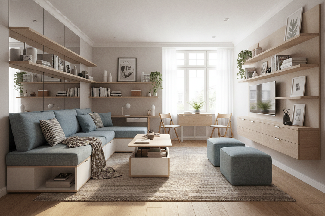 Why Most Living Room Space Saving Ideas Just Give You Less Furniture