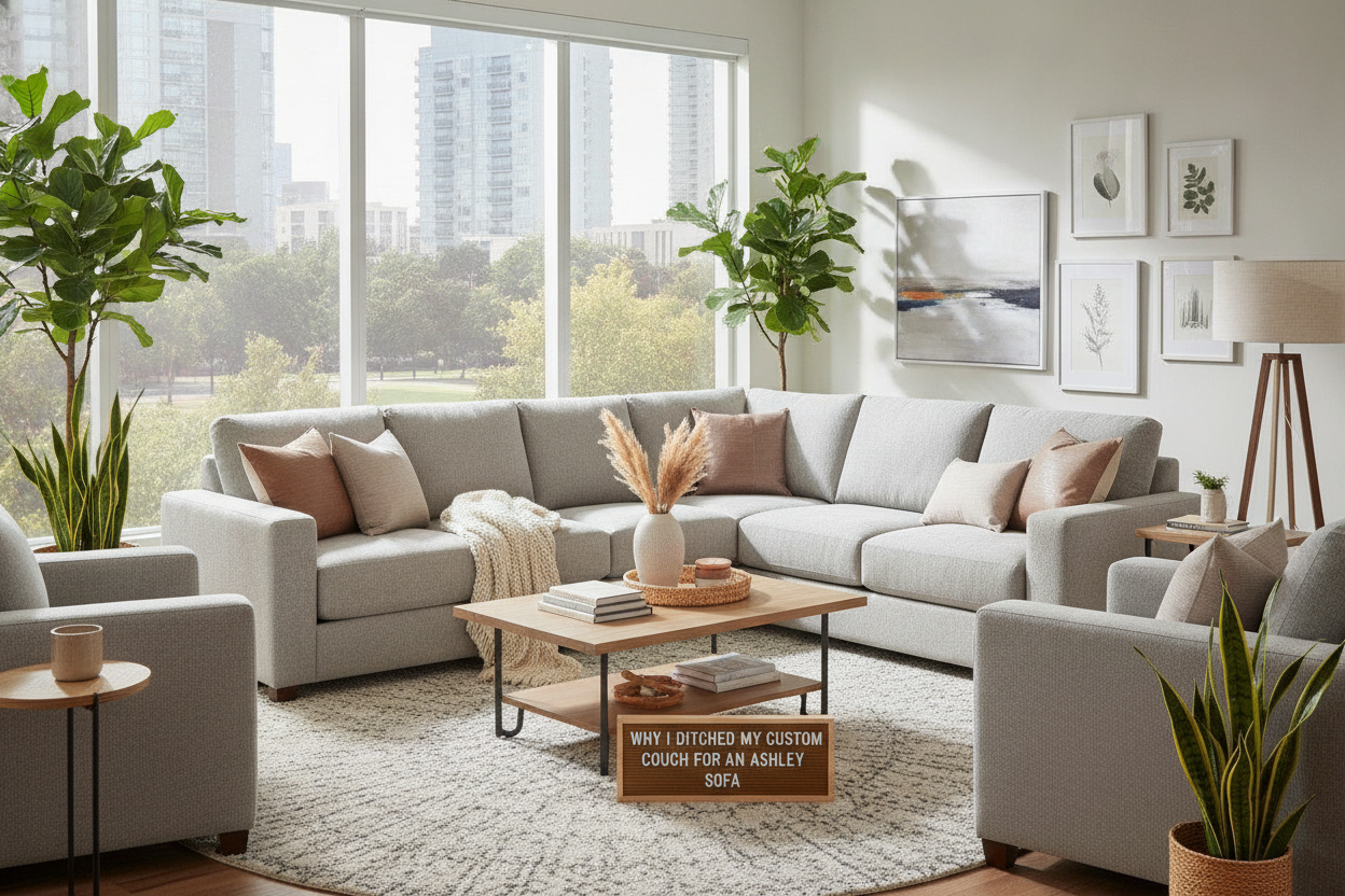 Why I Ditched My Custom Couch for an Ashley Living Room Sofa