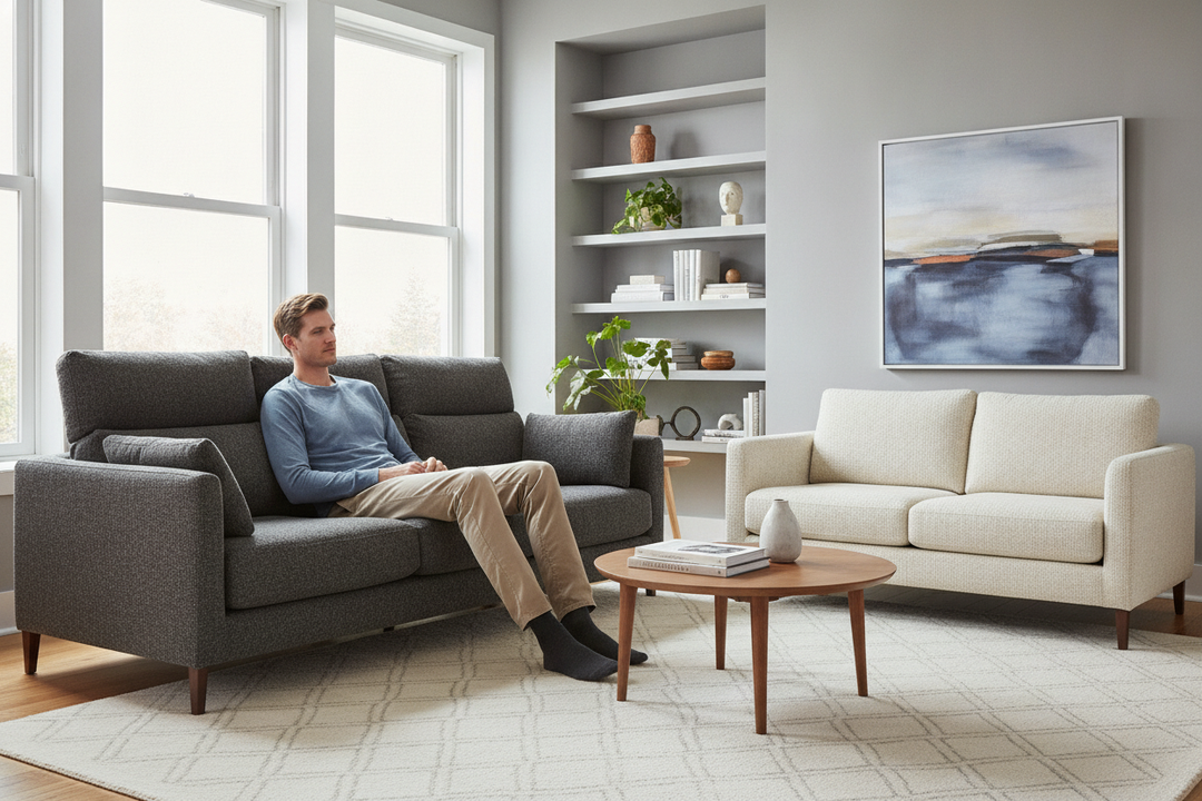 How to Find Small Living Room Couches That Fit Tall People