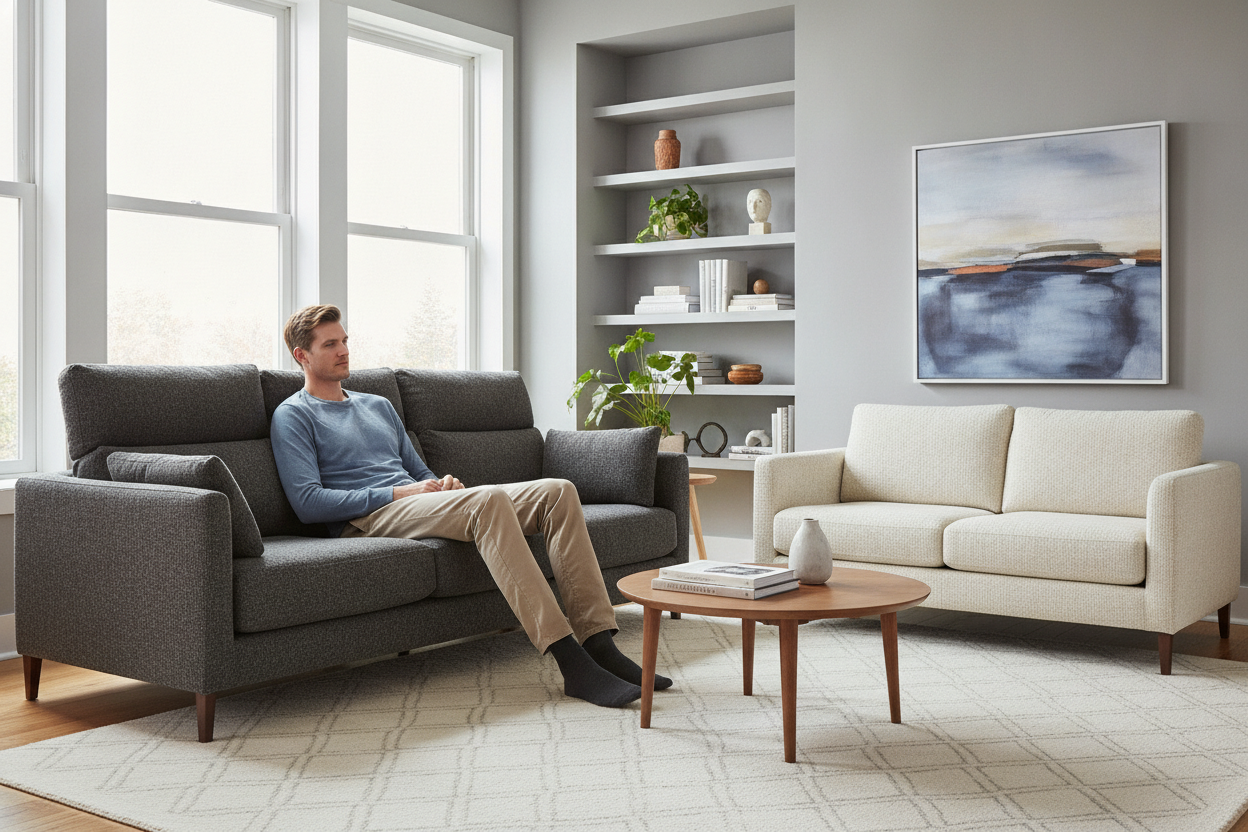 How to Find Small Living Room Couches That Fit Tall People