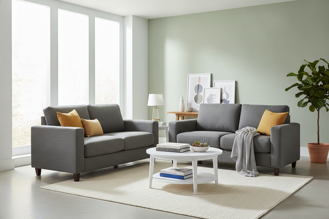 How I Made a Full Sofa Set Small Living Room Friendly