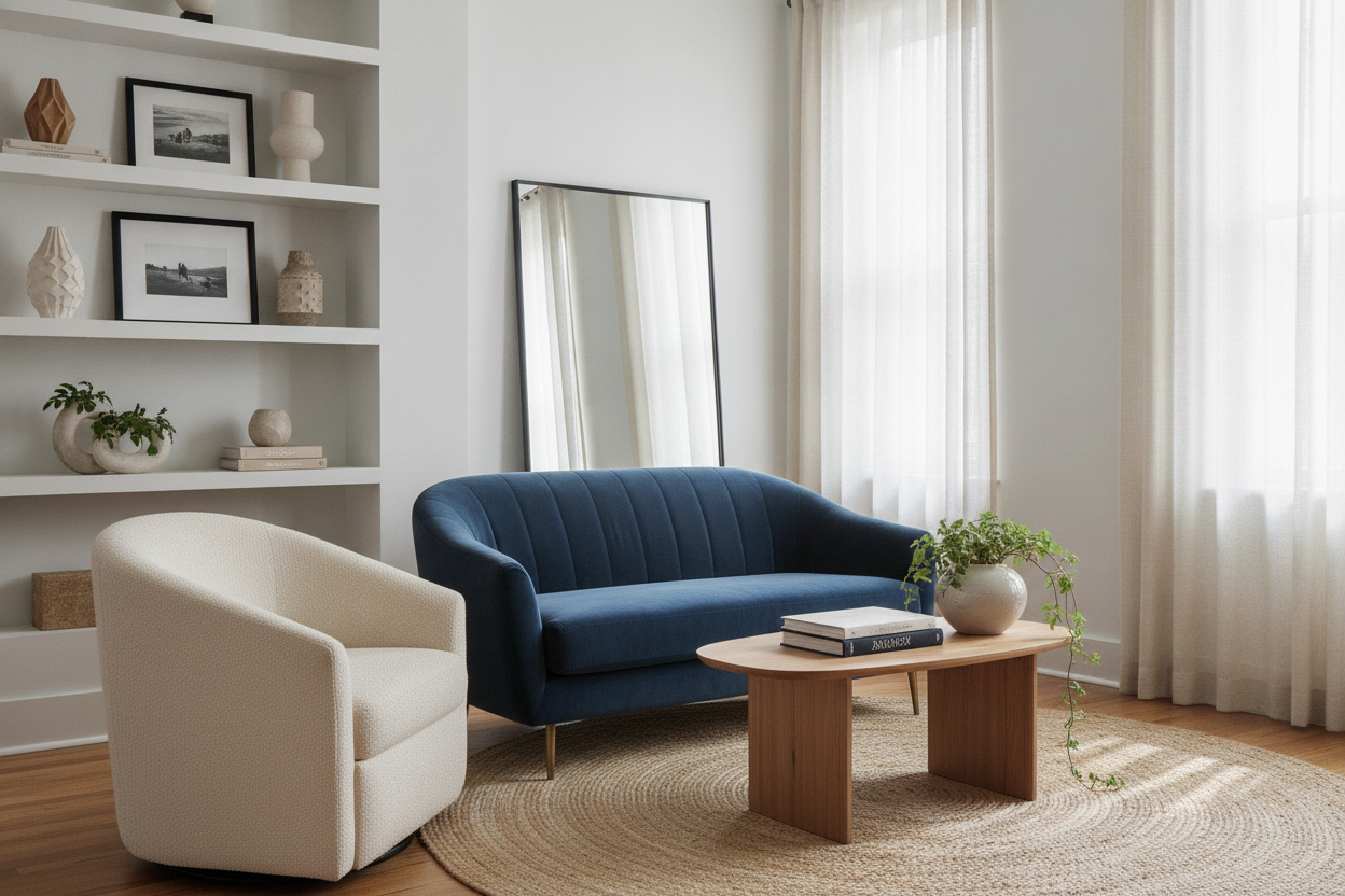 Why I Swapped My Clunky Couch for a Small Sofa and Chair