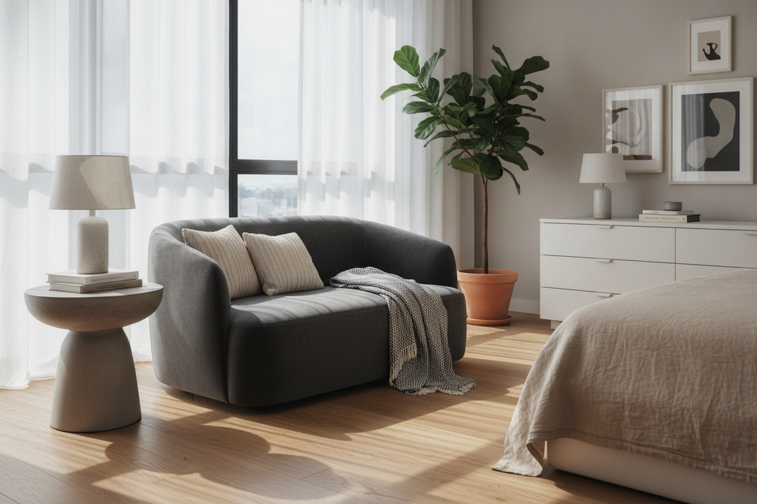 I Swapped My Stiff Armchair for a Mini Couch Chair (No Regrets)