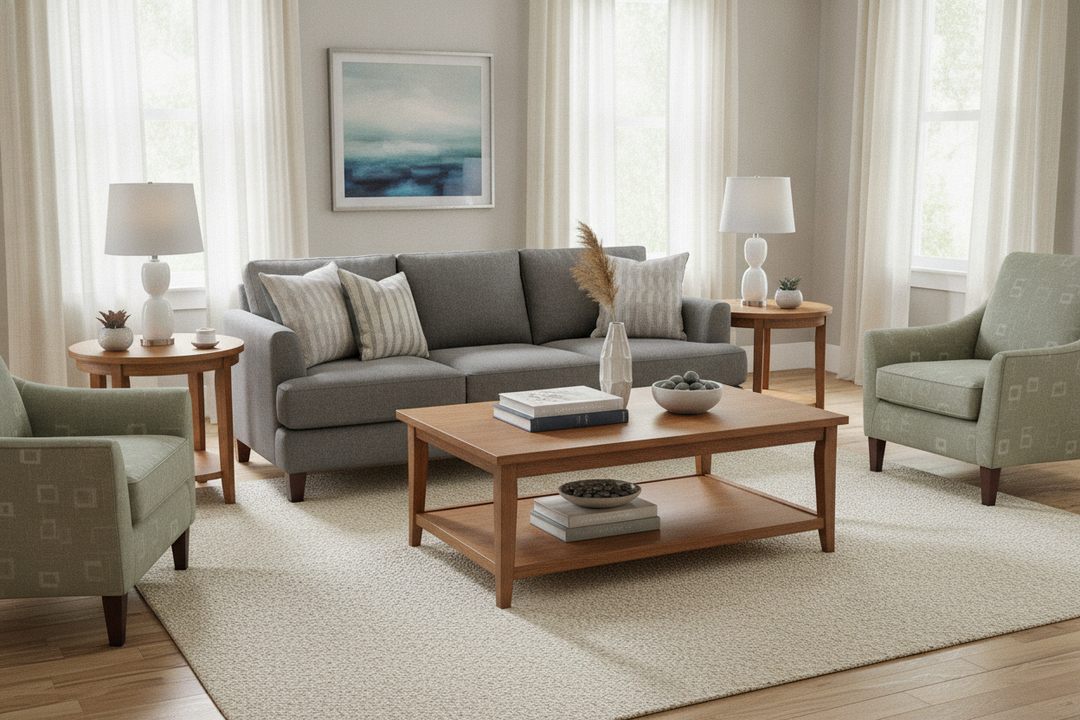 My 'Eclectic' Vibe Failed, So I Went Back to Living Room Set Tables