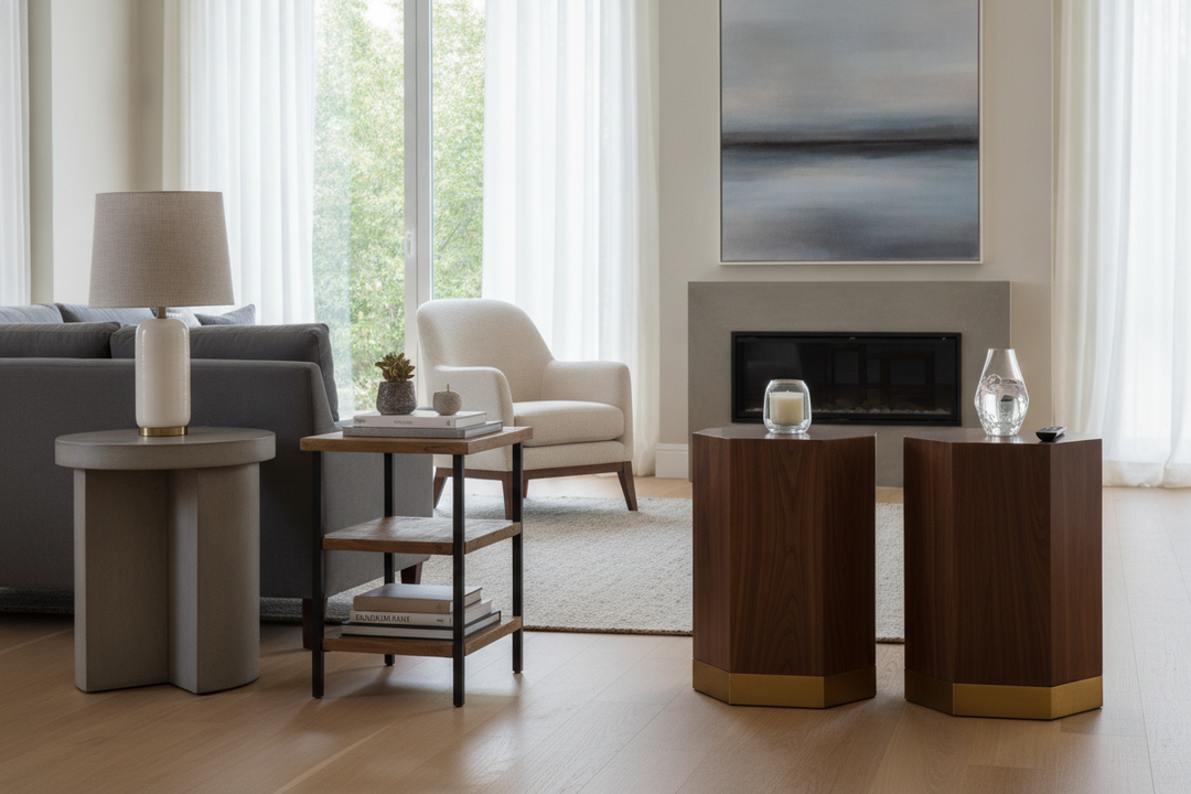 How to Spot the Best End Tables for Living Room in Staged Photos