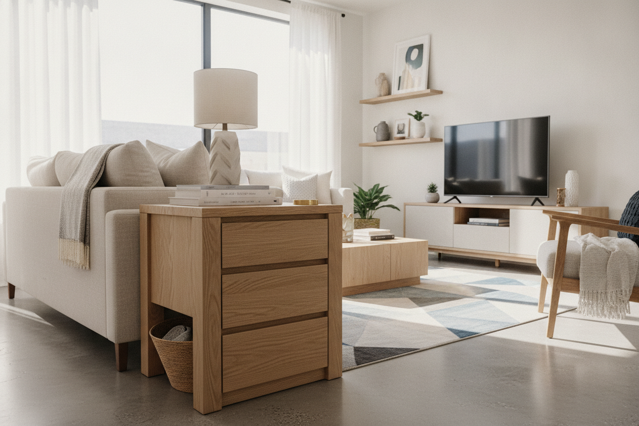 Why I Finally Caved and Bought a Chunky Drawer End Table