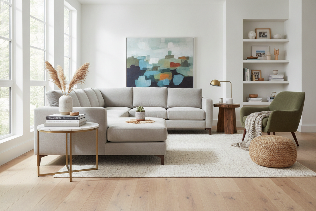 My Living Room Was Too Boxy Until I Bought a Round End Table