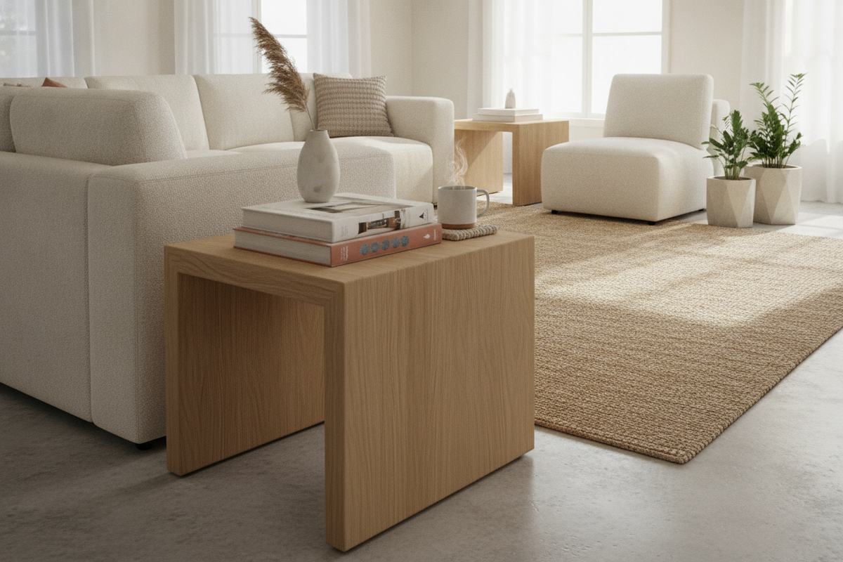 I Finally Admitted My Couch Needs a Chunky Square End Table