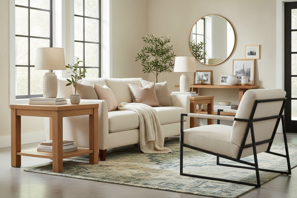 Stop Buying Distressed Farmhouse End Tables for Modern Rooms