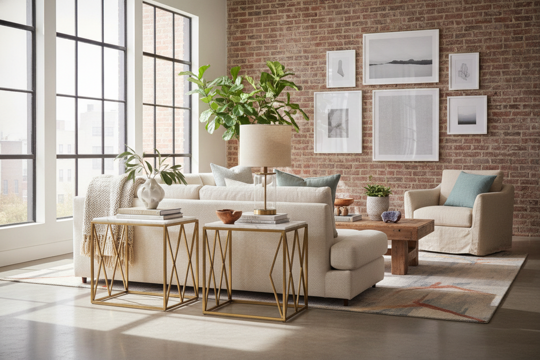 Can Fancy End Tables Actually Work in a Casual Living Room?