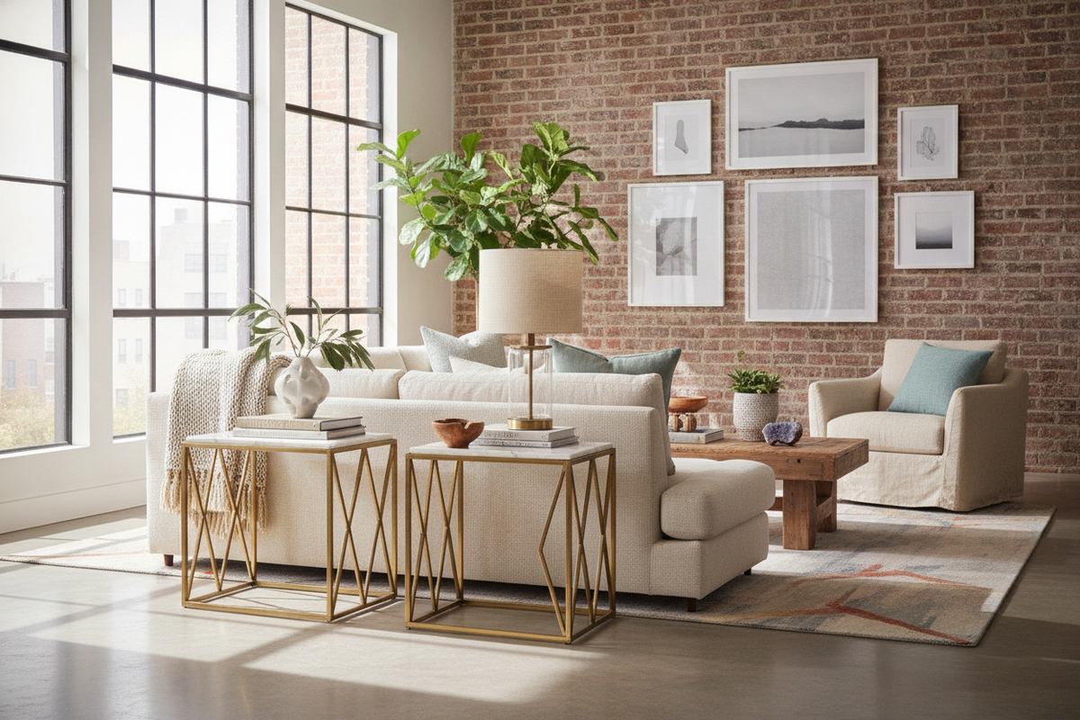 Can Fancy End Tables Actually Work in a Casual Living Room?