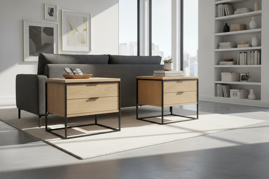 Stop Losing Remotes: Get an End Tables Set of 2 With Drawers