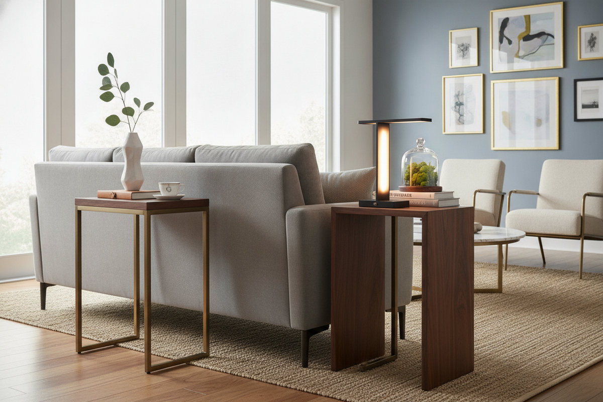 The 5-Inch Rule for Buying a Narrow End Table That Fits
