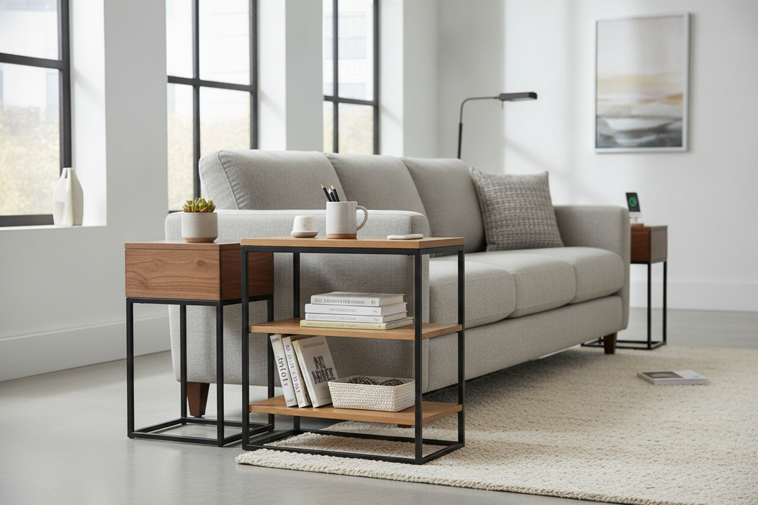 Can Skinny End Tables With Storage Actually Hold Real Things?