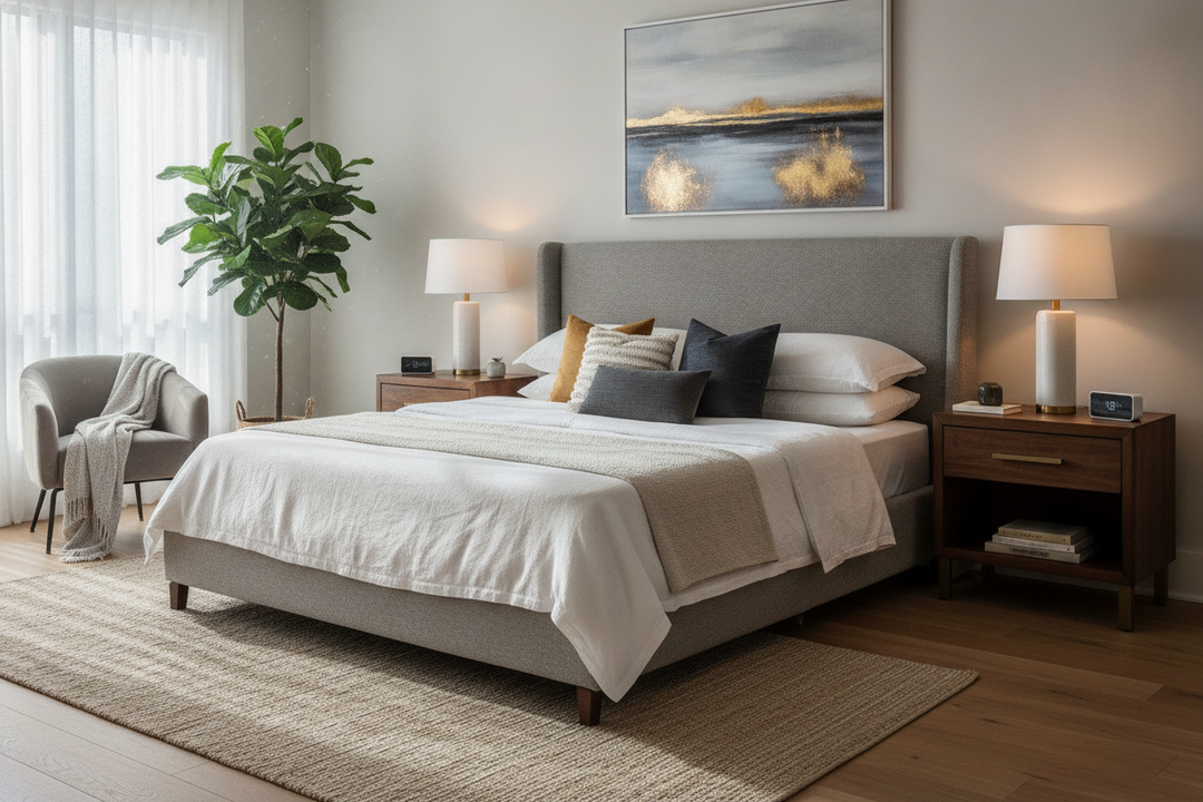 Stop Reaching Down: Why Your Bed Needs a 30 Inch Tall Bedside Table