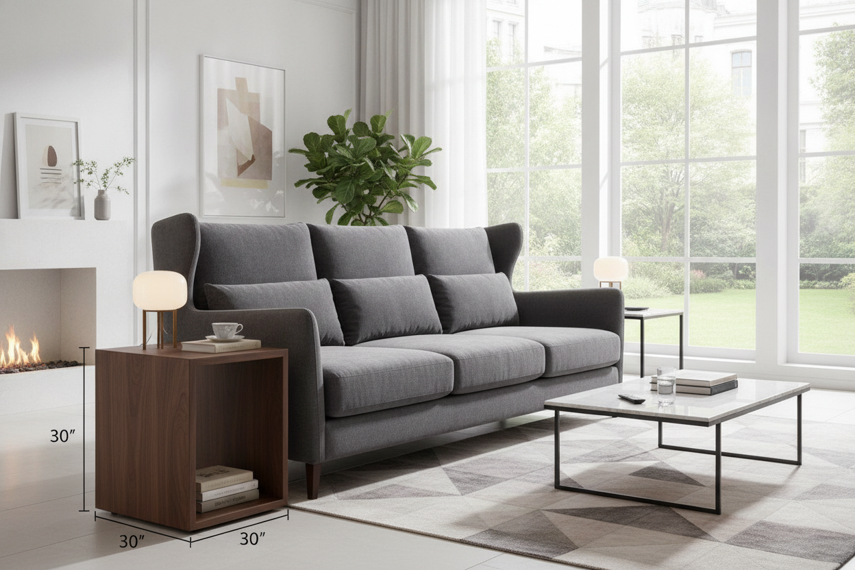 Why Your Tall Sofa Secretly Needs a 30 Inch Tall Side Table