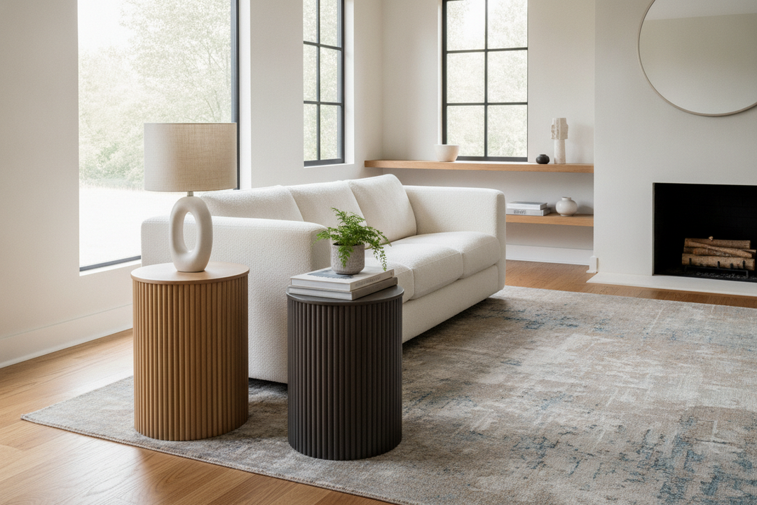 Are Fluted Side Tables Too Trendy for a Normal Living Room?