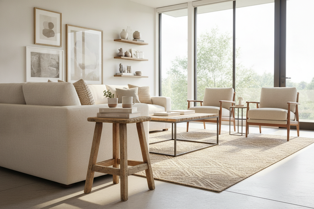 Why a Vintage Stool Is My Favorite Alternative to Side Table Setups