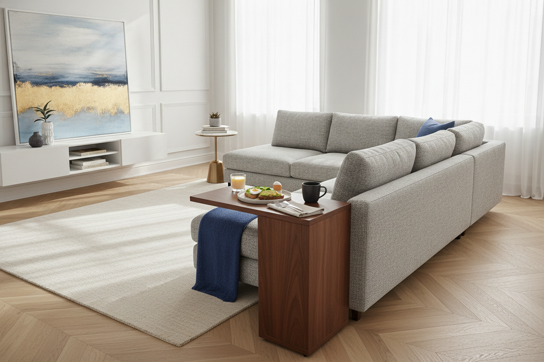 Stop Balancing Plates: Chic Side Tables for Eating on the Couch