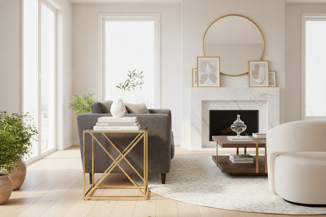 I Thought a Gold Side Table Would Look Tacky (I Was Wrong)