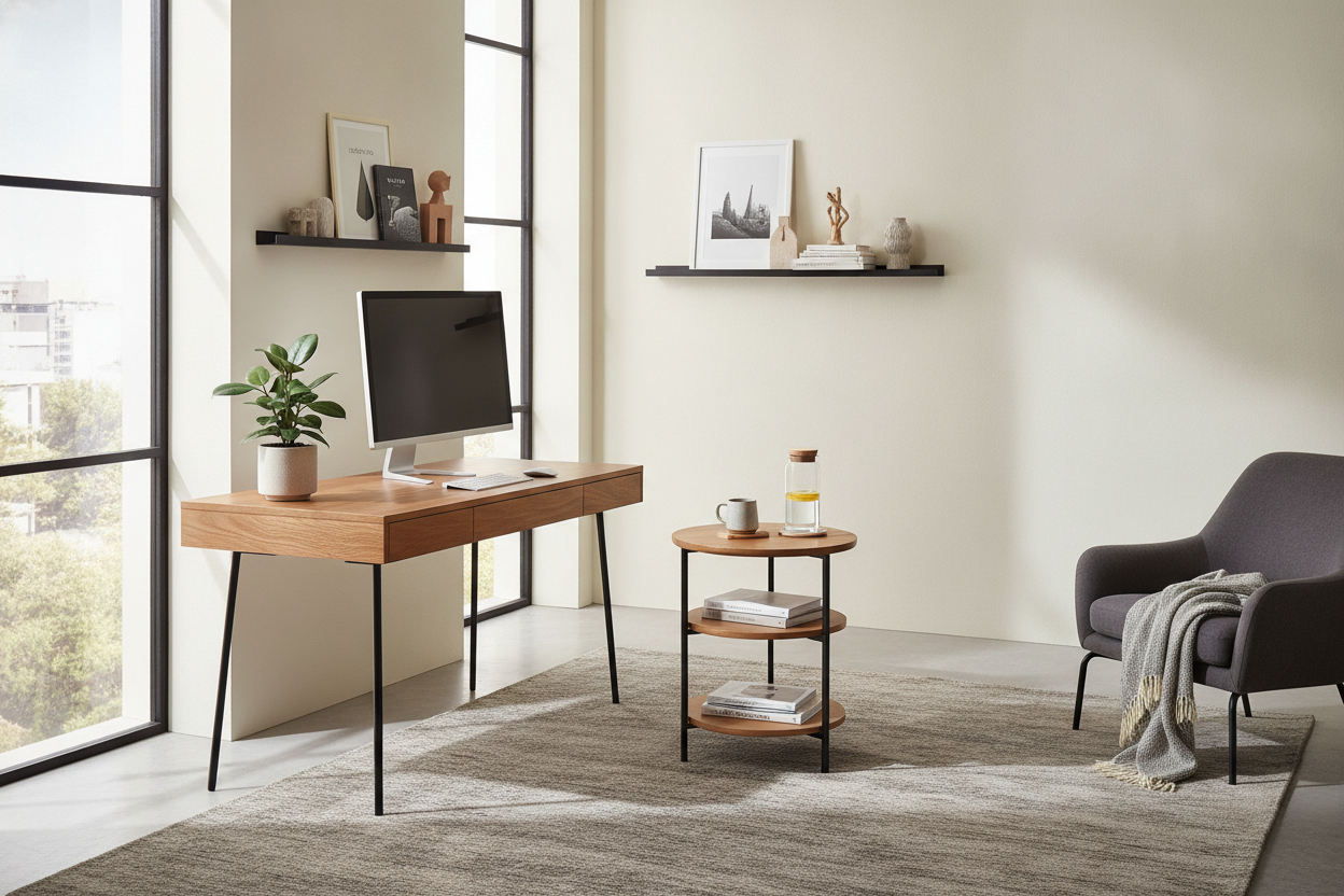 Why a Desk and Side Table Is Better Than a Clunky L-Desk