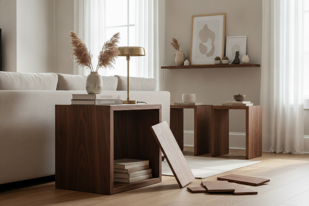 Why I Ditched My Flimsy Veneer for a Solid Wood Side Table