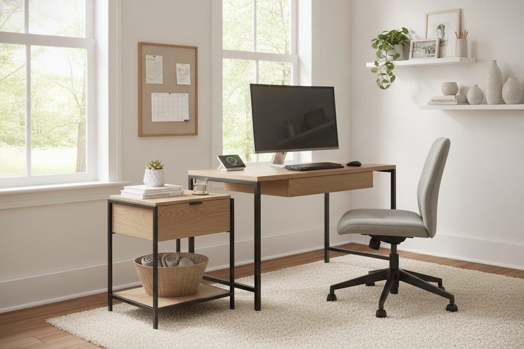 My Desk Was a Disaster Until I Bought an Office Side Table