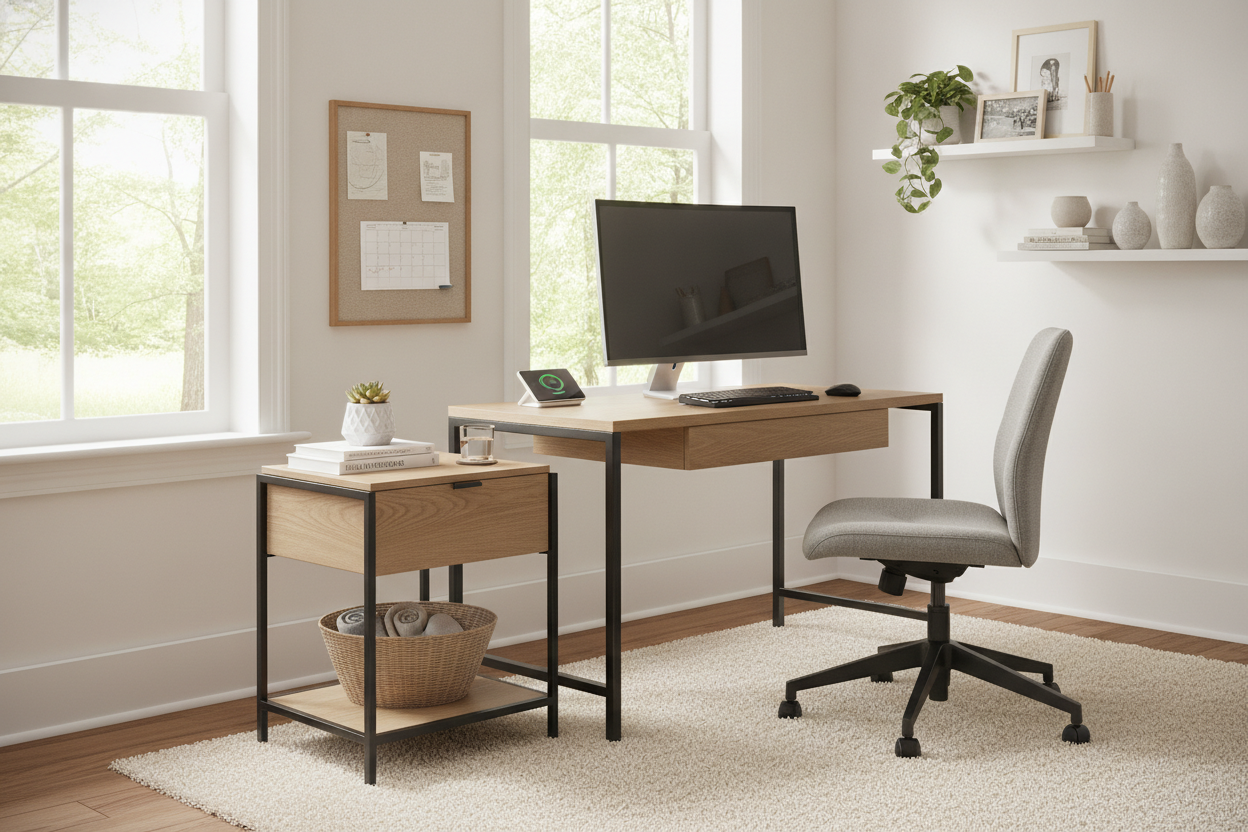 My Desk Was a Disaster Until I Bought an Office Side Table