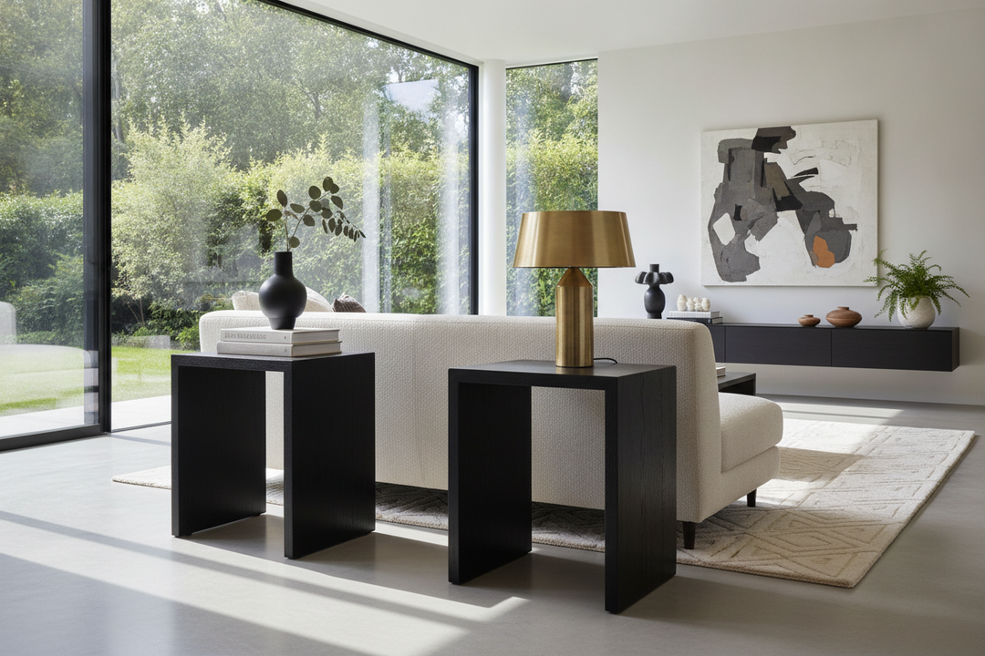Finding the Perfect Side Table: Black Wood Is My New Obsession