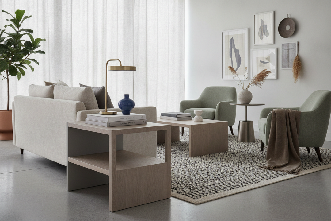 Why Your Confused Living Room Needs a Grey and Oak Side Table