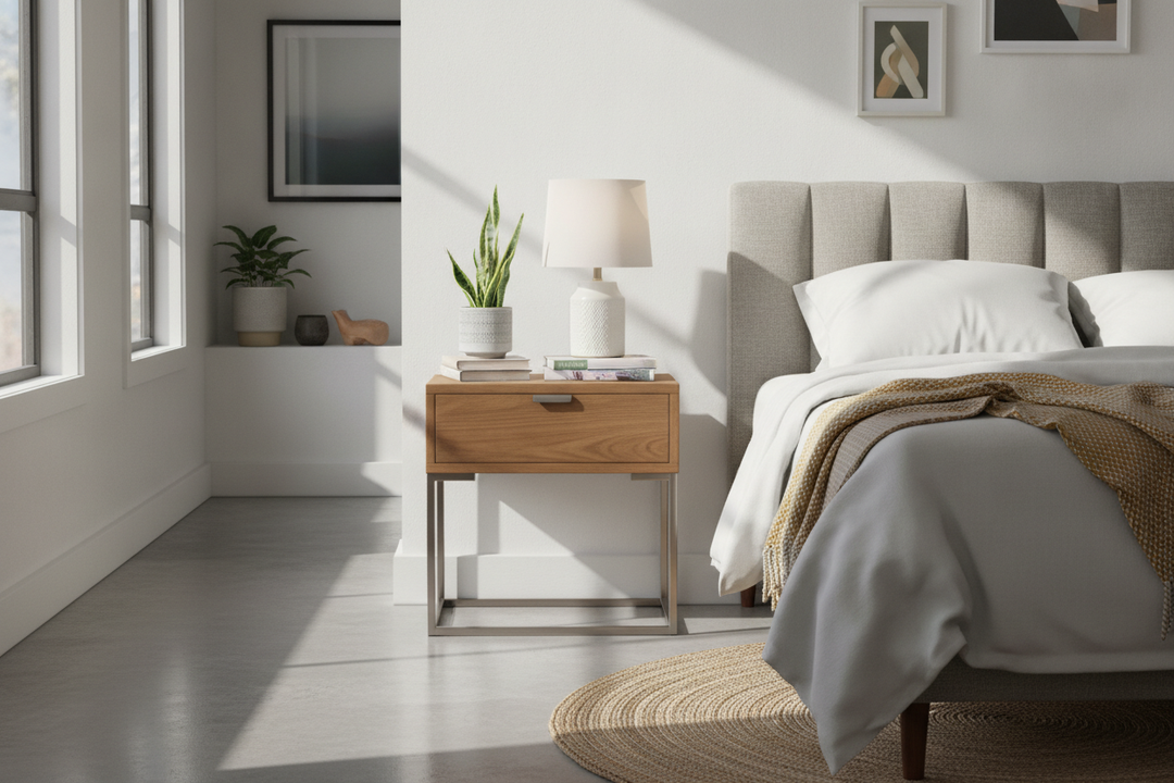Why the Andrew Side Table Nathan James Sells Is My Go-To Nightstand