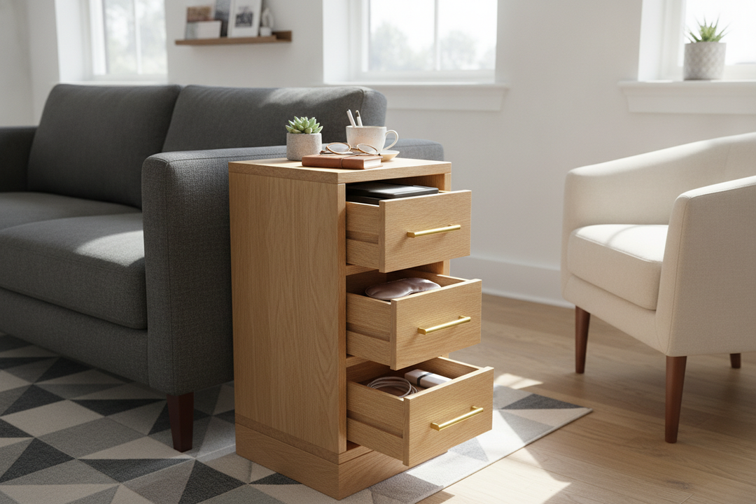 Can a Narrow Side Table With Drawers Actually Hold Anything Useful?