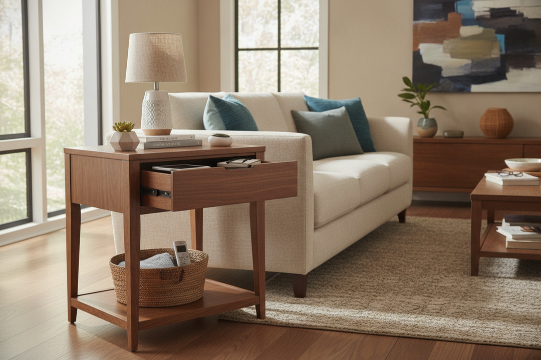 Exactly What Fits in a 16 Inch Wide Side Table With Drawer