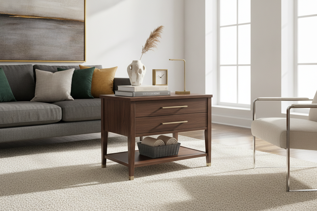 How to Make a Small Storage Table With Drawers Look Expensive