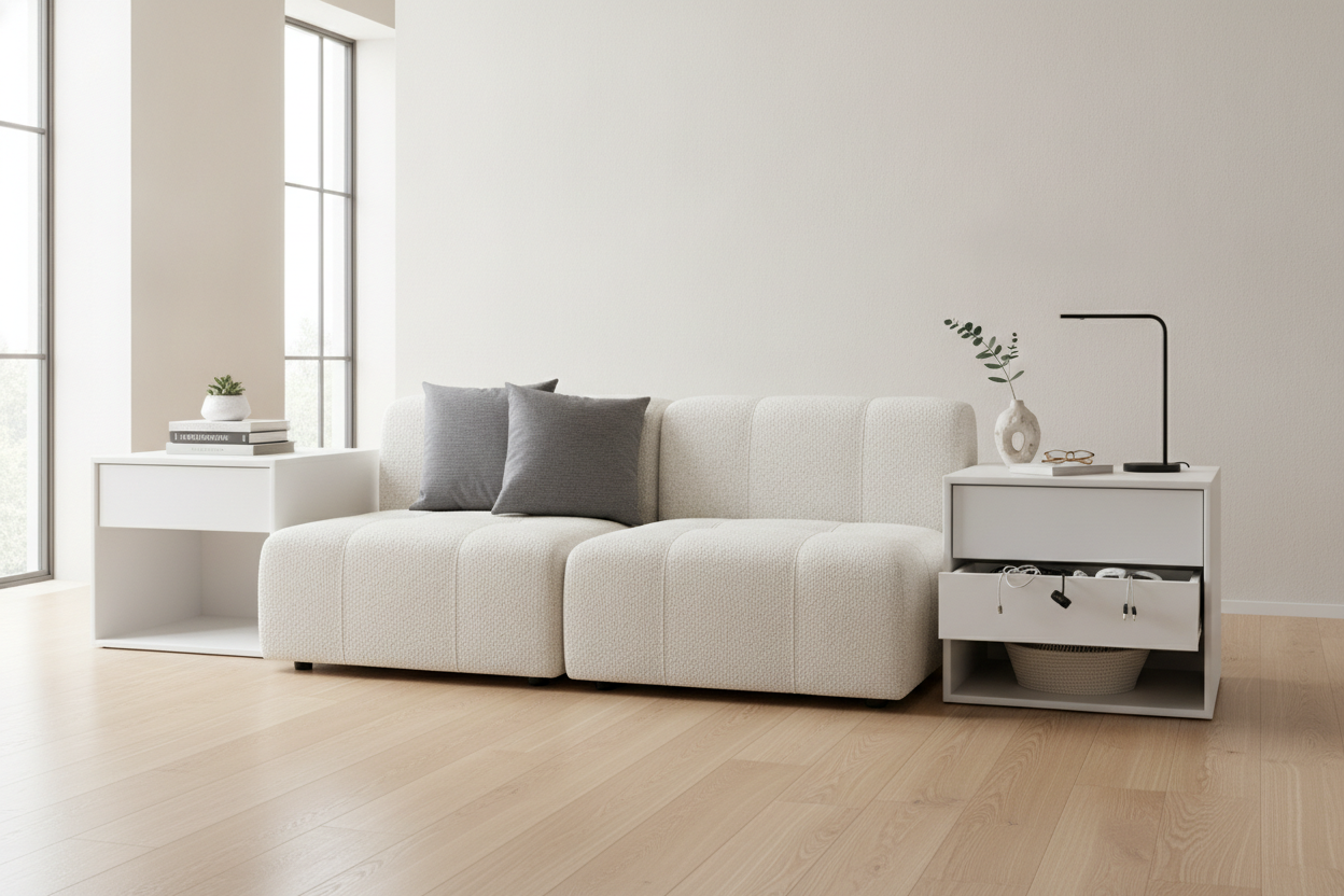 Can a 1 Drawer Side Table Actually Hide Your Living Room Mess?