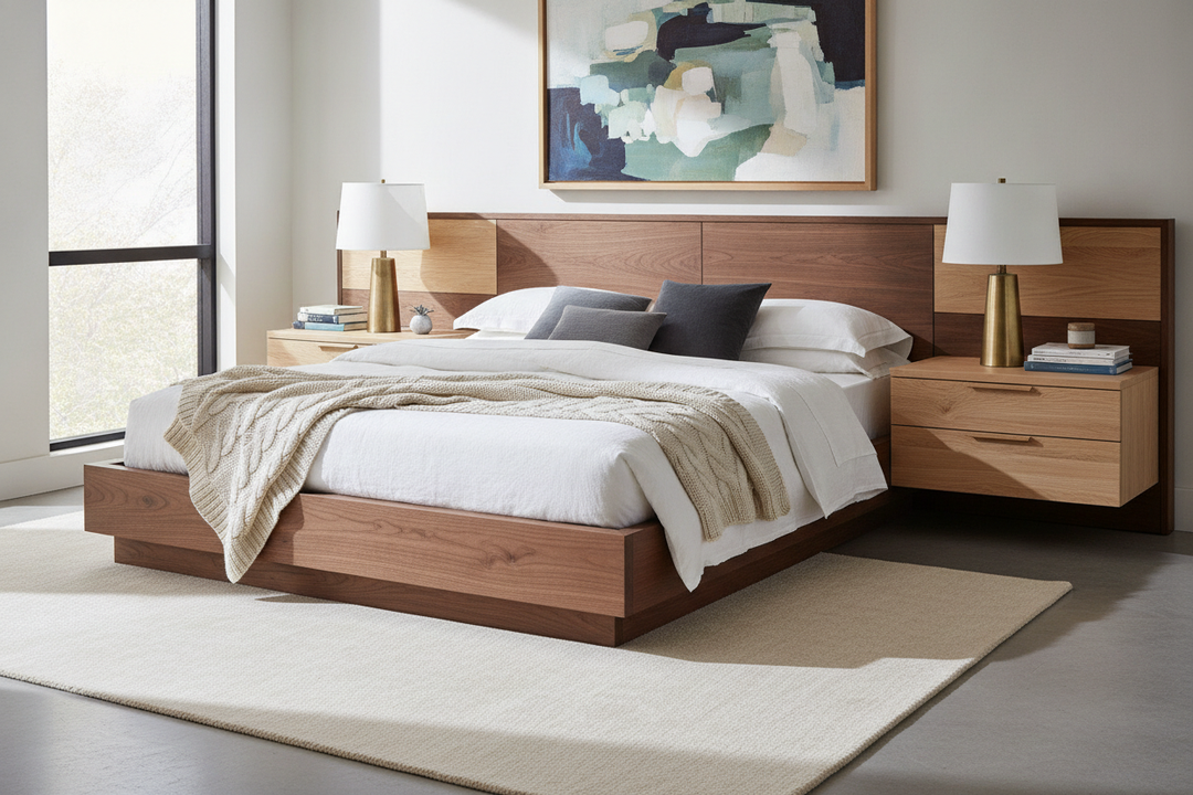 Can You Mix Finishes on a Wood Bed Frame With Side Tables?