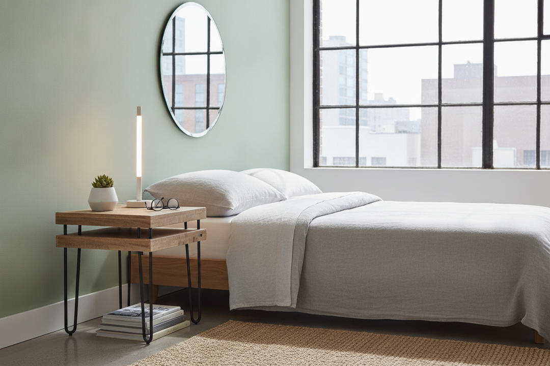 Your Tiny Room Needs This Bedside Table Small Table Hack