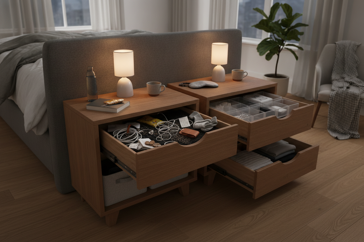 Why Your Bedside Table Organization Fails by 2 AM