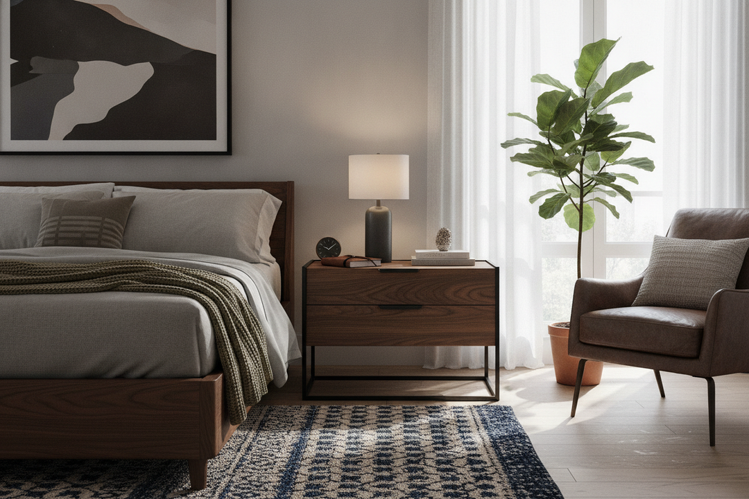 Your Mens Bedside Table Doesn't Need to Look Like a Tool Chest