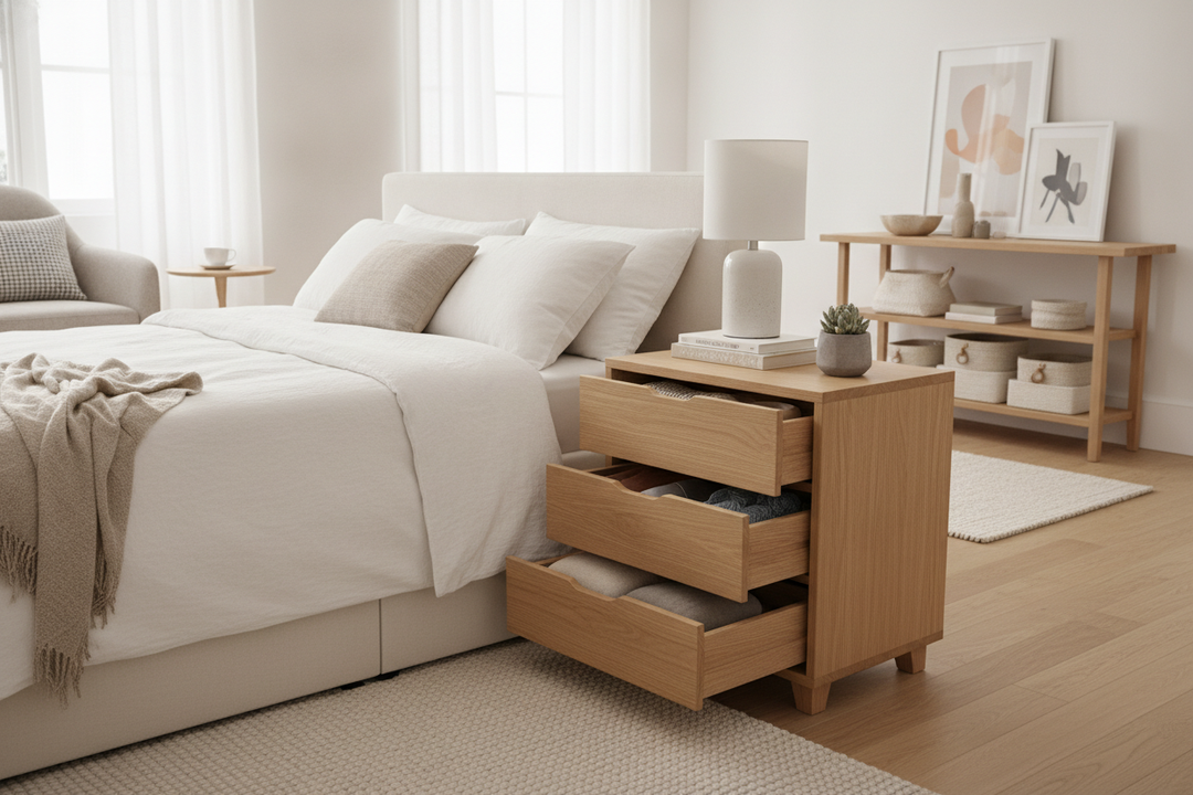How a 3-Drawer Night Table Saved Me From Buying Another Dresser