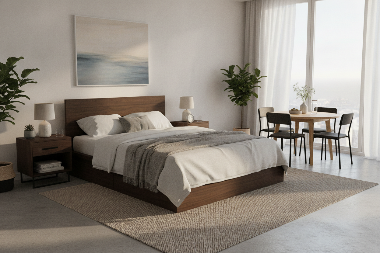 I Furnished My Entire Bedroom Around a Zinus Bedside Table