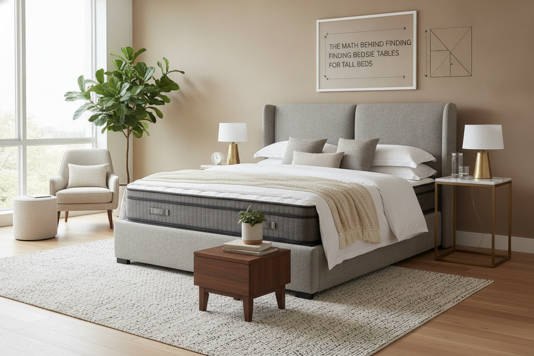 The Math Behind Finding Bedside Tables for Tall Beds