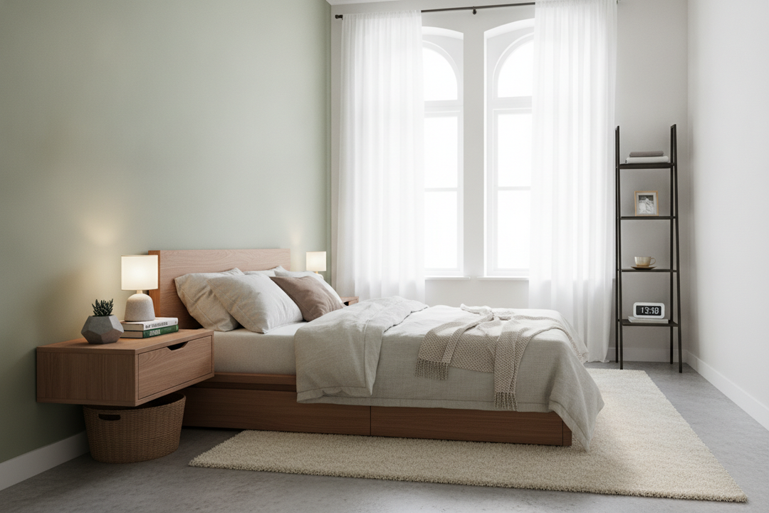 My Tiny Bedroom Forced Me to Find Better Small Bedside Table Ideas