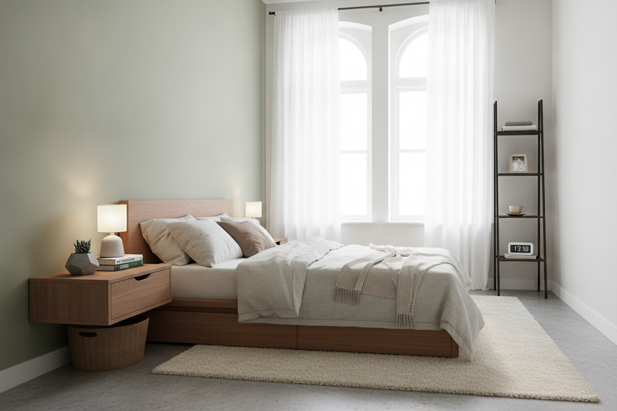 My Tiny Bedroom Forced Me to Find Better Small Bedside Table Ideas