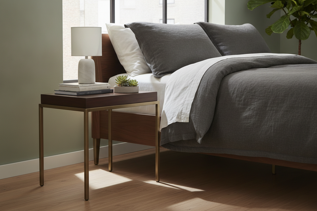 Why Your Heavy Bedroom Needs a Bedside Table With Metal Legs