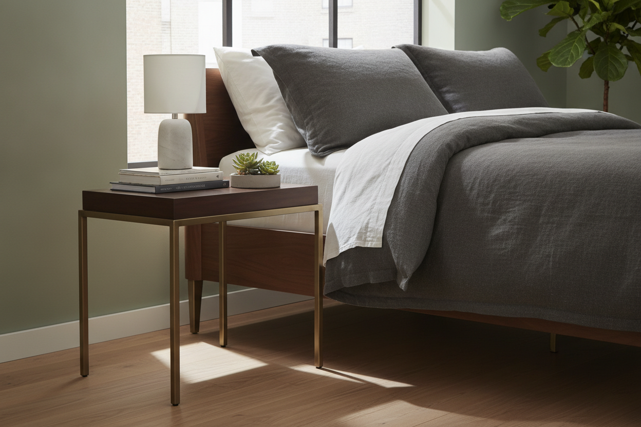 Why Your Heavy Bedroom Needs a Bedside Table With Metal Legs