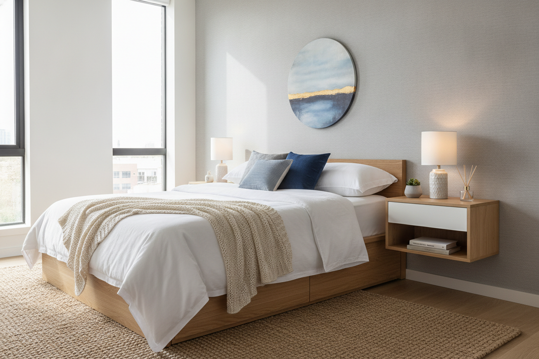 Stop Buying Tiny Floor Nightstands: Get a Small Wall Mounted Bedside Table