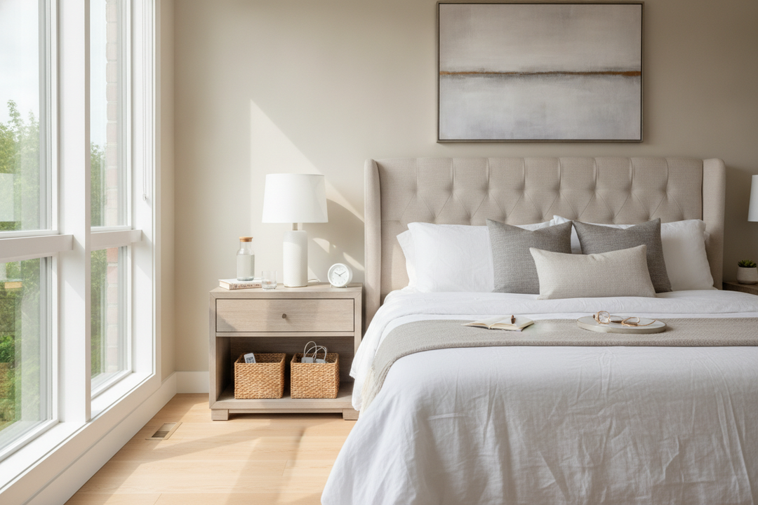 The Only 4 Things to Put on Bedside Table (And What to Hide)