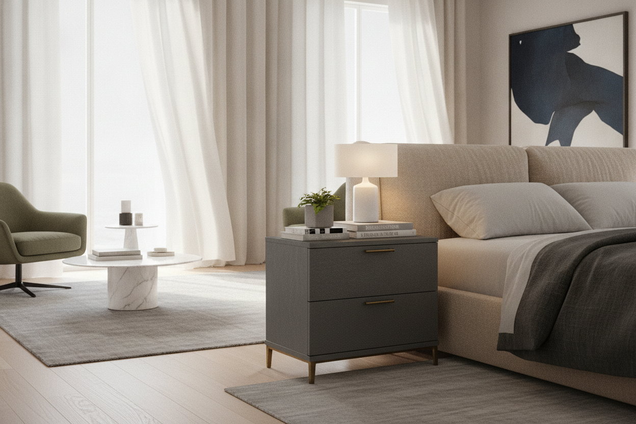 I'm Over Black Furniture: Why I Switched to a Bedside Table Charcoal