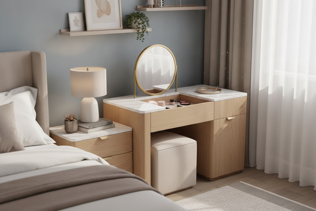 Why a Bedside Table Dressing Table Is the Smartest Thing I Own